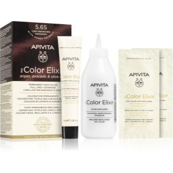 Apivita My Color Elixir фарба для волосся без аміаку відтінок 5.65 Light Brown Red Mahogany - зображення 1