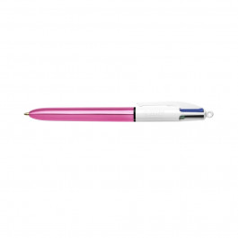   BIC Ручка кулькова  4 Colours Shine Pink, 1 мм, 4 кольори, 12 шт. (982875)