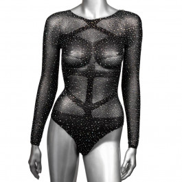   California Exotic Novelties Боді Radiance Long Sleeve Body Suit, чорне (716770105004)