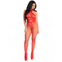   Leg Avenue Комбінезон  Over You Fishnet Bodystocking, червоний (714718513782)