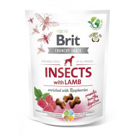   Brit Crunchy Snack Adult Dog Insects with Lamb 200 г 100624