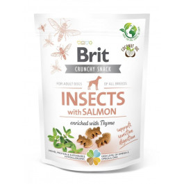   Brit Crunchy Snack Adult Dog Insects with Salmon 200 г 100626