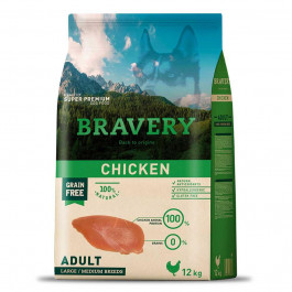   Bravery Adult Large & Medium Chicken 12 кг 6626 BR CHIC ADU L_ 12KG