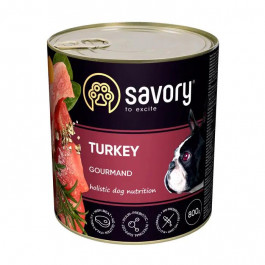   Savory Dog Gourmand Turkey 800 г (30525)