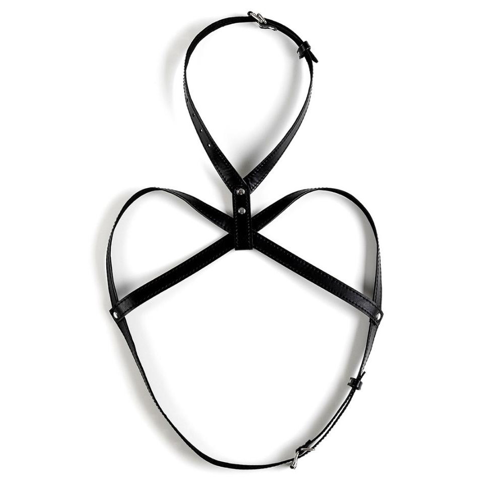 Virgite Портупея Love Hit Bondage Harness For Women Mod.1, чорна (8436572922242) - зображення 1