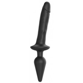   Strap-On-Me Switch Plug-In Realistic Dildo L, чорний (3700436017098)