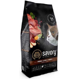   Savory Adult Cat Sensitive Digestion Fresh Lamb & Turkey 2 кг (4820232630082)