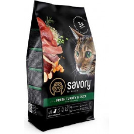   Savory Adult Cat Gourmand Fresh Turkey & Duck 0,4 кг (4820232630044)