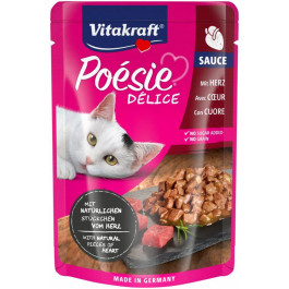   Vitakraft Poesie Delice pouch серця в соусі 85 г (4008239352897)