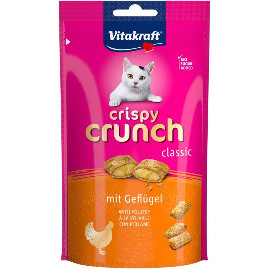 Vitakraft Crispy Crunch подушечки м'ясо птахів 60 г (4008239288141) - зображення 1