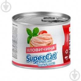 SuperCat паштет з яловичиною, 200г (4823089348902)