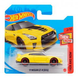   Hot Wheels 17 Nissan GT-R (R35) Then And Now 1:64 GTB34 Yellow