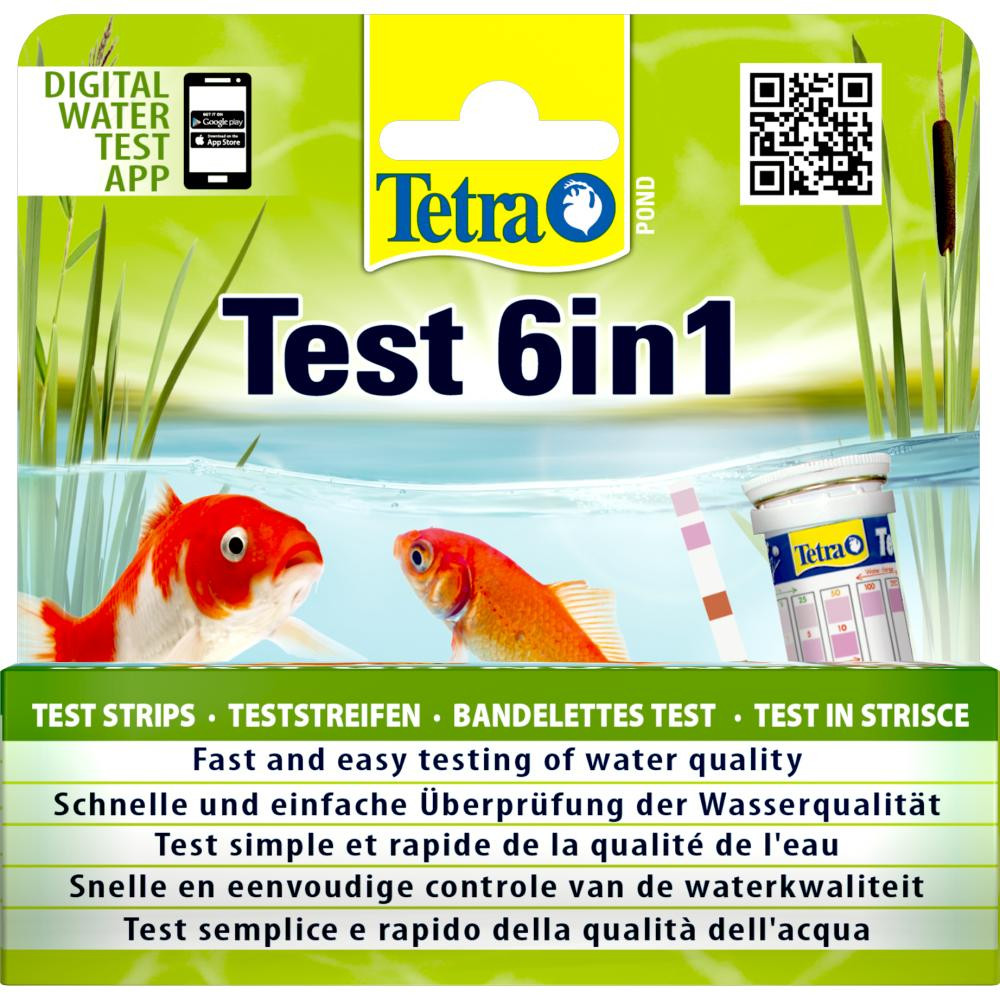 Tetra Набір тестів для визначення показників якості води  Pond Test Set 6 in1 (25 шт) (192713) - зображення 1