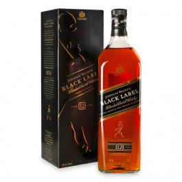   Johnnie Walker Віскі  Black Label в коробці, 1 л (5000267123943)