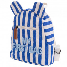   Childhome Рюкзак дитячий  My first bag stripes electric blue (CWKIDBSTBL)