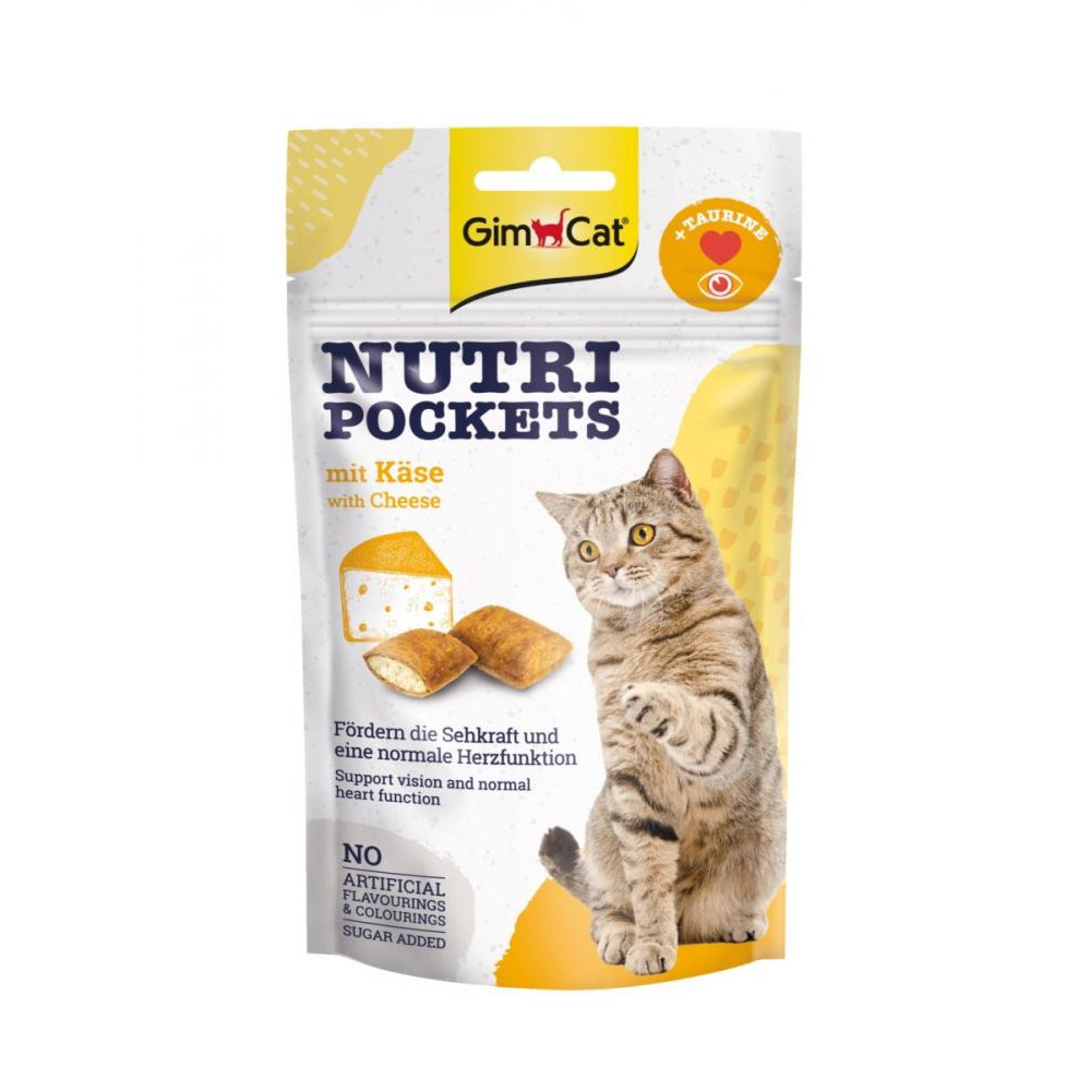 GimCat Nutri Pockets Cheese 60 г G-419329/400716 - зображення 1