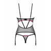 Obsessive Корсет  Novenes corset & thong XL/2XL (SX0615) - зображення 5