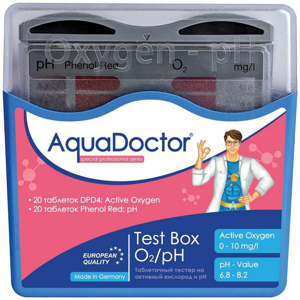 AquaDOCTOR Тестер таблеточный  Test Box pH/O2 для измерения pH и кислорода - зображення 1