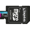 Kingston 128 GB microSDXC class 10 UHS-I U3 Canvas Go! Plus + SD Adapter SDCG3/128GB - зображення 5