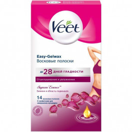   Veet Воскові смужки  Easy-Gelwax Technology 14 шт (3059944022859)