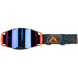   Klim Мотоочки для оффроад Klim Edge Hex Striking Petrol, линза Smoke Blue Mirror