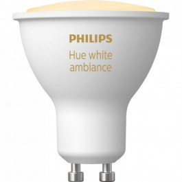 Philips Hue White Ambiance GU10 350Lm 4.3W ZigBee Bluetooth Apple HomeKit (929001953309)