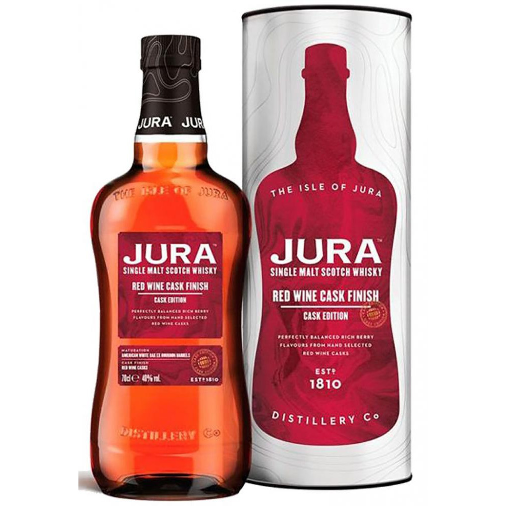 Jura Віскі Isle of Jura Red Wine Single Malt Scotch Whisky, 40%, 0,7 л (5013967016507) - зображення 1