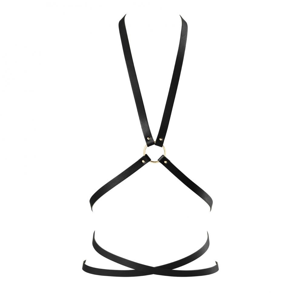 Bijoux Indiscrets Портупея з екошкіри  Indiscrets Maze – Multi-Way Body Harness Black (SO5914) - зображення 1