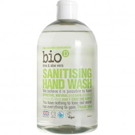   Bio-D Жидкое дезинфицирующее мыло  Sanitising Hand Wash Lime & Aloe Vera с эфирным маслом 500 мл (50349385