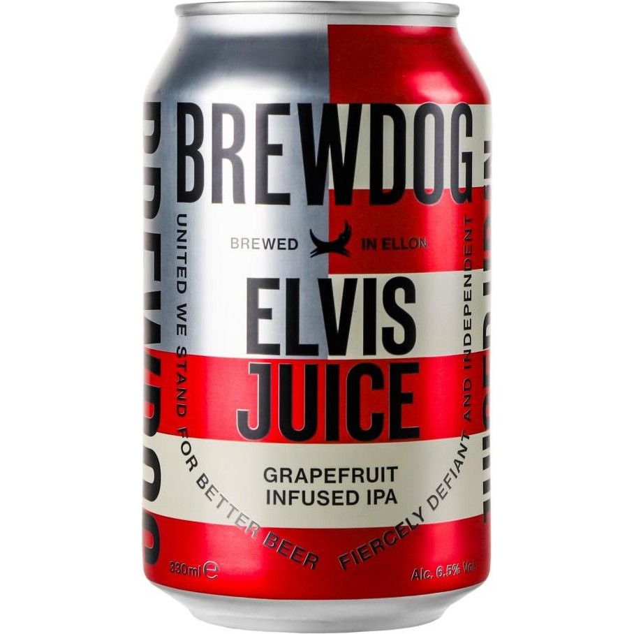 BrewDog Пиво  Elvis Juice, янтарне, ж/б, 5,1%, 0,33 л (830455) (5056025413054) - зображення 1