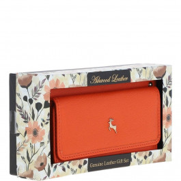 Ashwood Шкіряний гаманець жіночий оранжевого кольору  J54 MANDARIN