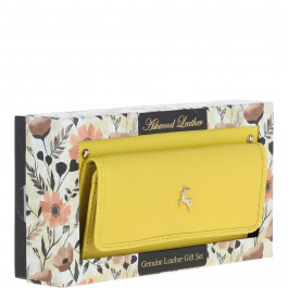 Ashwood Шкіряний жіночий гаманець жовтого кольору  J54 AURORA
