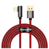 Baseus Legend Series Elbow Fast Charging Data Cable USB to Ligtning 1m Red  (CACS000009) - зображення 1