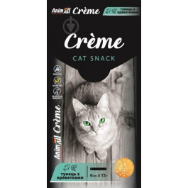   AnimAll Snack Creme з тунцем та креветками 6х15 г (176403)