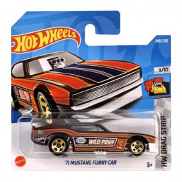   Hot Wheels 71 Mustang Funny Car Treasure Hunts Drag Strip 1:64 HCX95 Dark Red