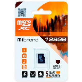   Mibrand 128 GB microSDXC UHS-I U3 + SD-adapter (MICDHU3/128GB-A)