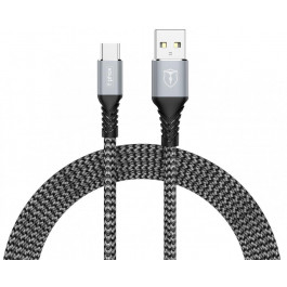   T-PHOX USB Cabel to USB-C Jagger 1m Grey (T-C814 grey)