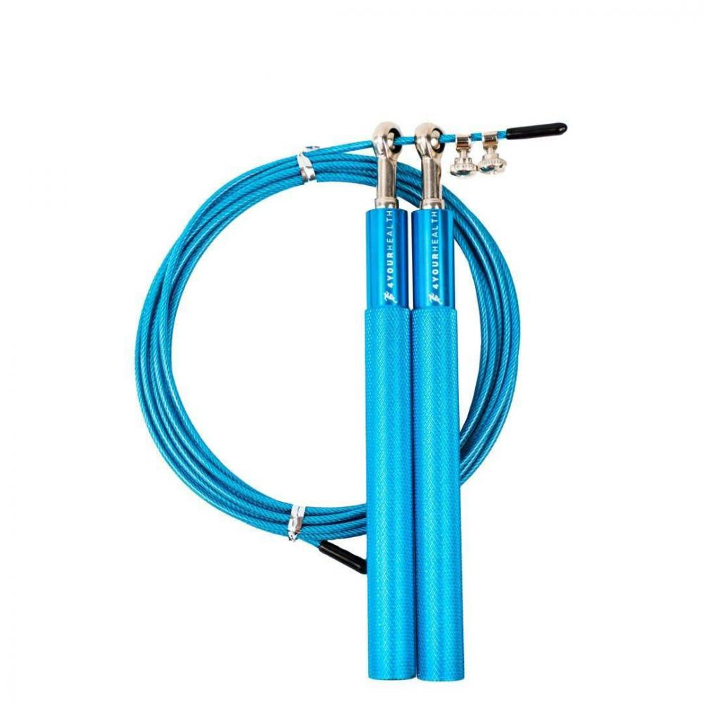 4YourHealth Jump Rope Premium 0200 швидкісна 3м, блакитна (4YH_0200_Blue) - зображення 1