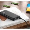 XO Power Bank PR182 Light Display USB+Type-C 10000mAh Black - зображення 3