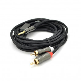   Veggieg Veggieg mini-jack 3.5 мм - 2RCA 3м Black (YT-AR2-3)