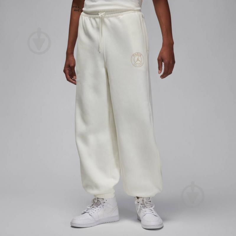 Nike Спортивні штани чоловічі  M J Psg Hbr Flc Pant DZ2949-133 XL Білі (196976096366) - зображення 1