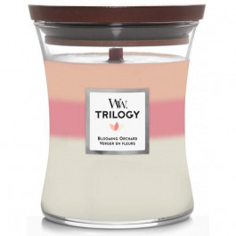   WoodWick Ароматична свічка з ніжними нотами  Medium Trilogy Blooming Orchard 275 г (1728626E)