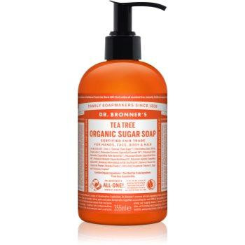 Dr. Bronner's Tea Tree рідке мило для тіла та волосся 355 мл - зображення 1