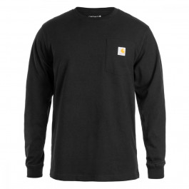   Carhartt WIP Футболка  Heavyweight з довгим рукавом і кишенями - чорна L