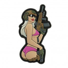   M-Tac Нашивка  Tactical Girl No.4 ПВХ - Pink (51116228)