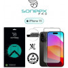 Soneex Tempered Glass Pro Premium 3D Full Silk Screen Anti Static Black для iPhone 15 Pro - зображення 2