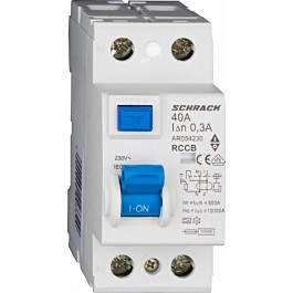   Schrack Technik УЗО AR054230 10кА 40А 300мА 2P тип A (AR054230--)