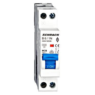 Schrack Technik 1P+N В 6А 4.5кА (AM418506--) - зображення 1