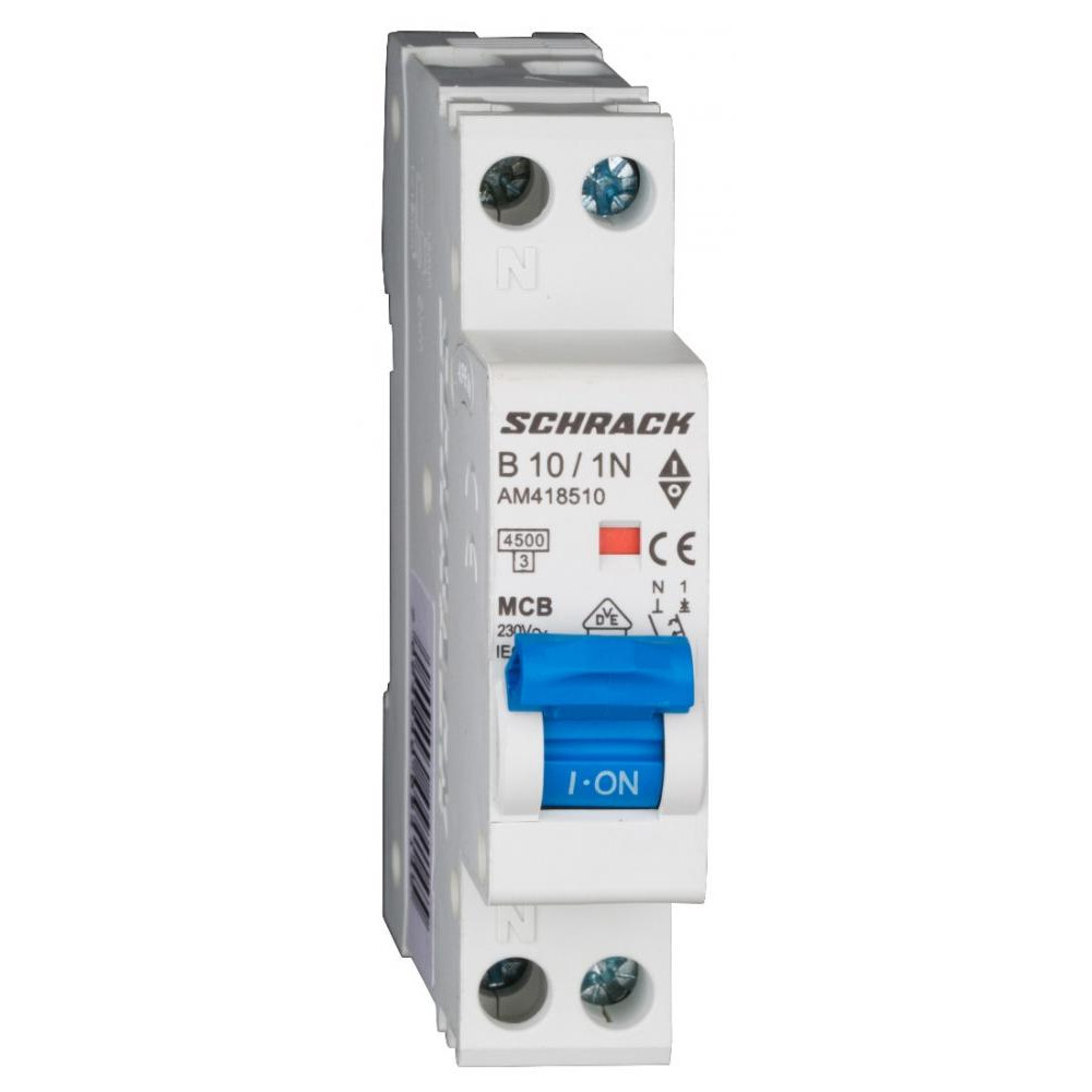 Schrack Technik 1P+N В 10А 4.5кА (AM418510--) - зображення 1