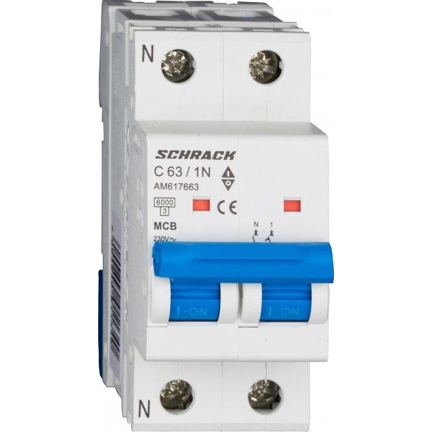 Schrack Technik 1P+N С 63А 6кА (AM617663--) - зображення 1